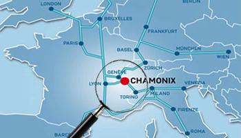 Driving to Chamonix Mont Blanc map 2
