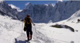 Skiing on our Haute Route Ski Tour from Chamonix to Zermatt